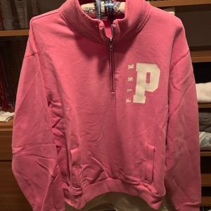 VS PINK 1/4 zip hoodie